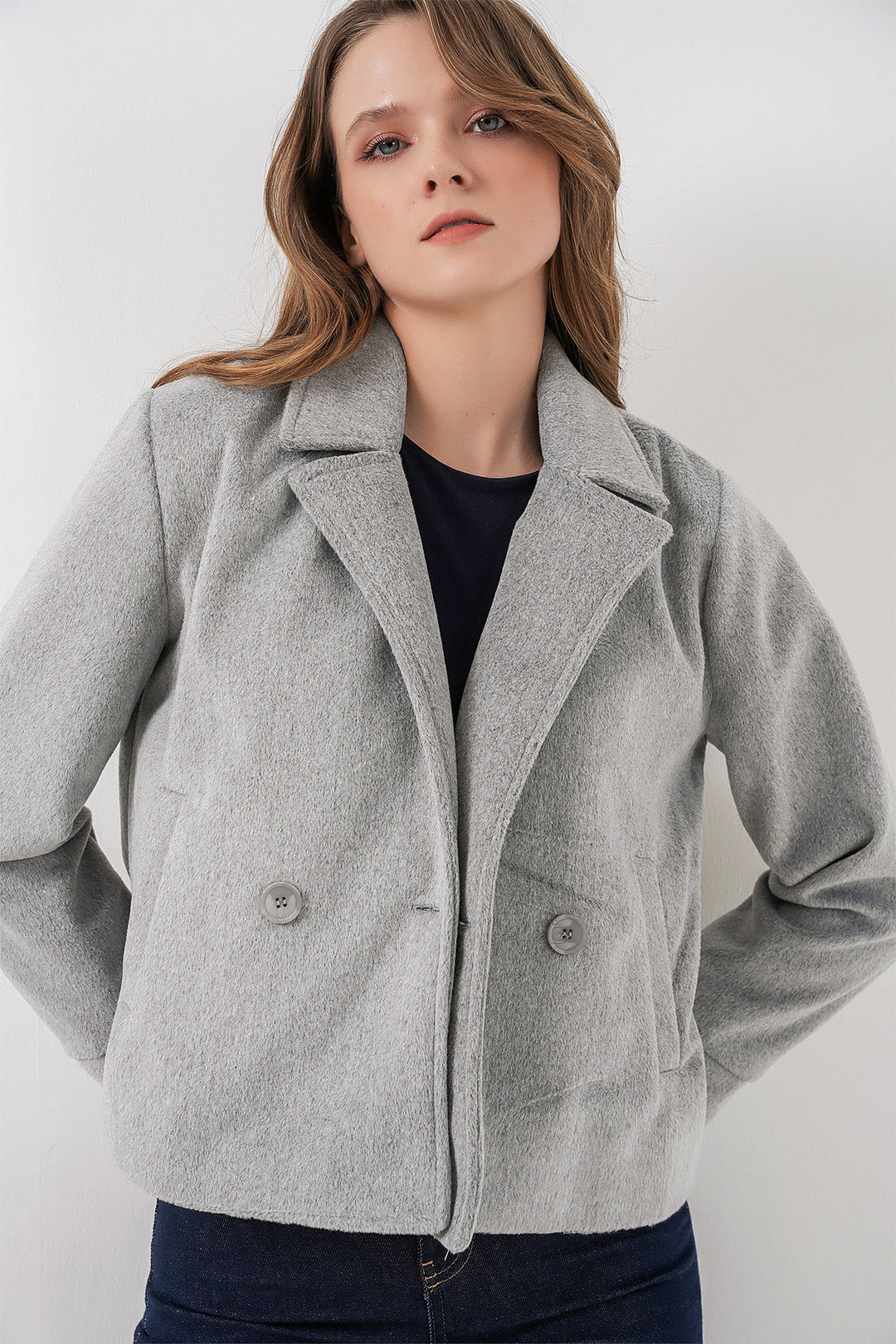 BGD Women Woman Coat 0725 - Gray - Wetzlar