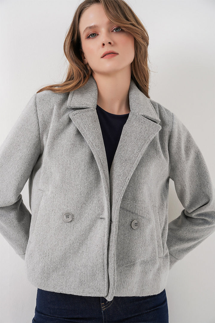 BGD Women Woman Coat 0725 - Gray - Wetzlar