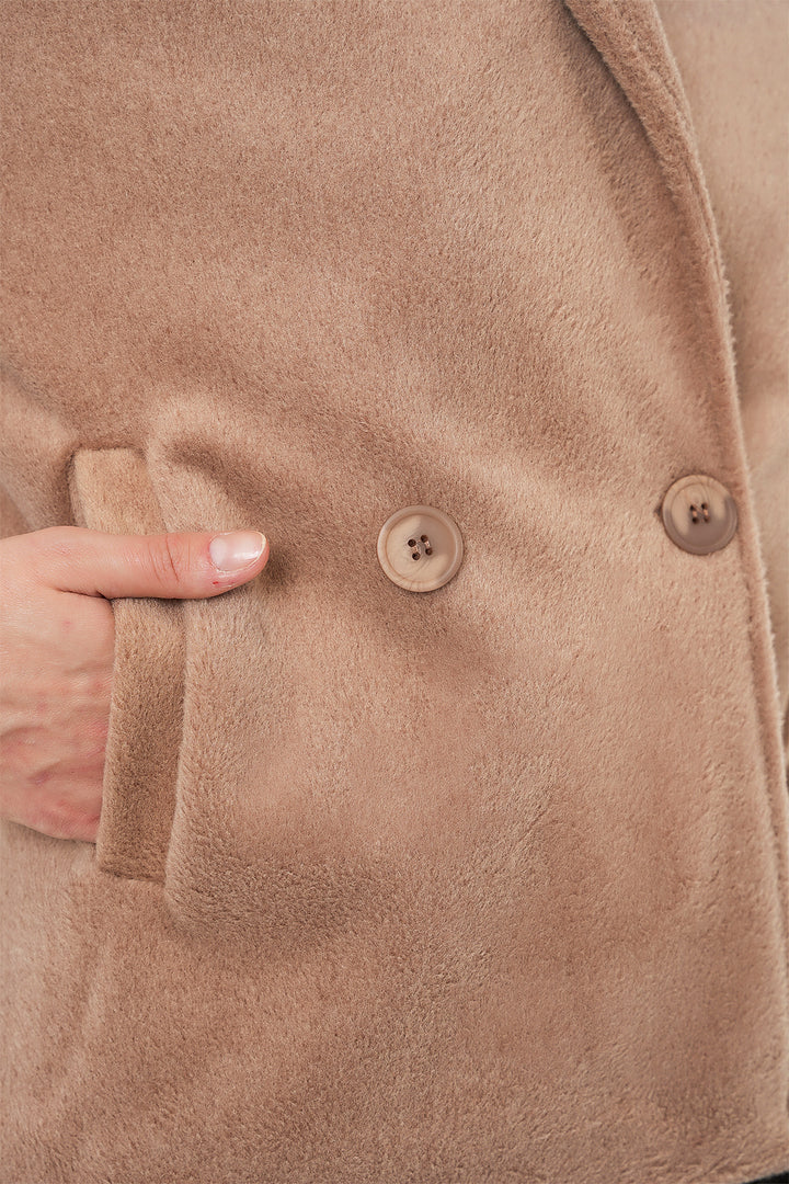 BGD Women Woman Coat 0725 - Biscuit - Fano