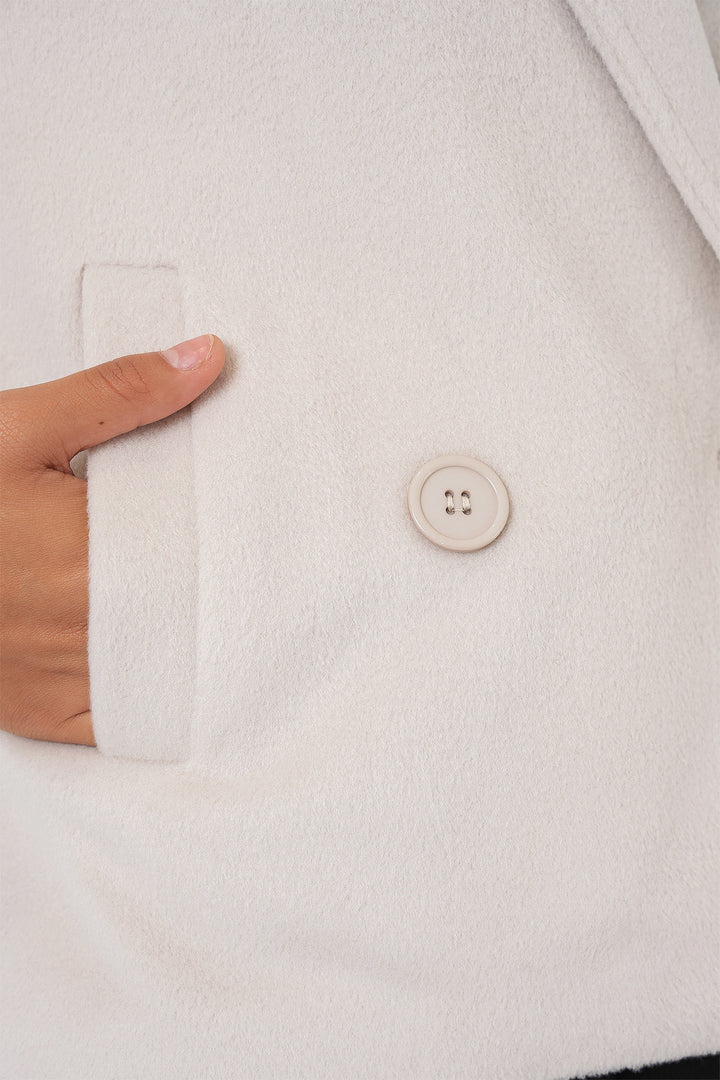 BGD Women Woman Coat 0725 - Ecru - Enterprise