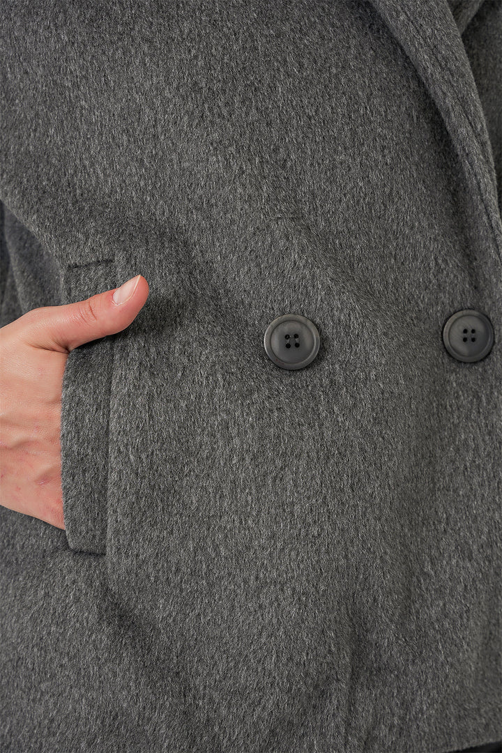 BGD Women Woman Coat 0725 - Gray - Puteaux