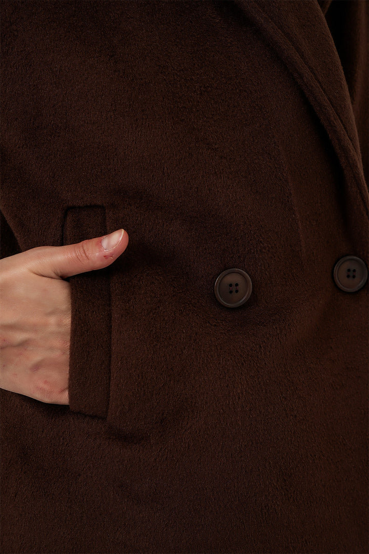 BGD Women Woman Coat 0725 - Brown - Puebla