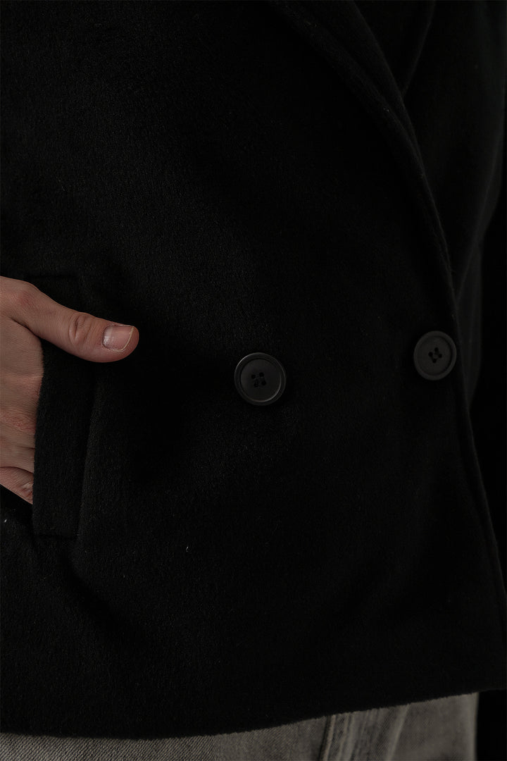 BGD Women Woman Coat 0725 - Black - Georgina