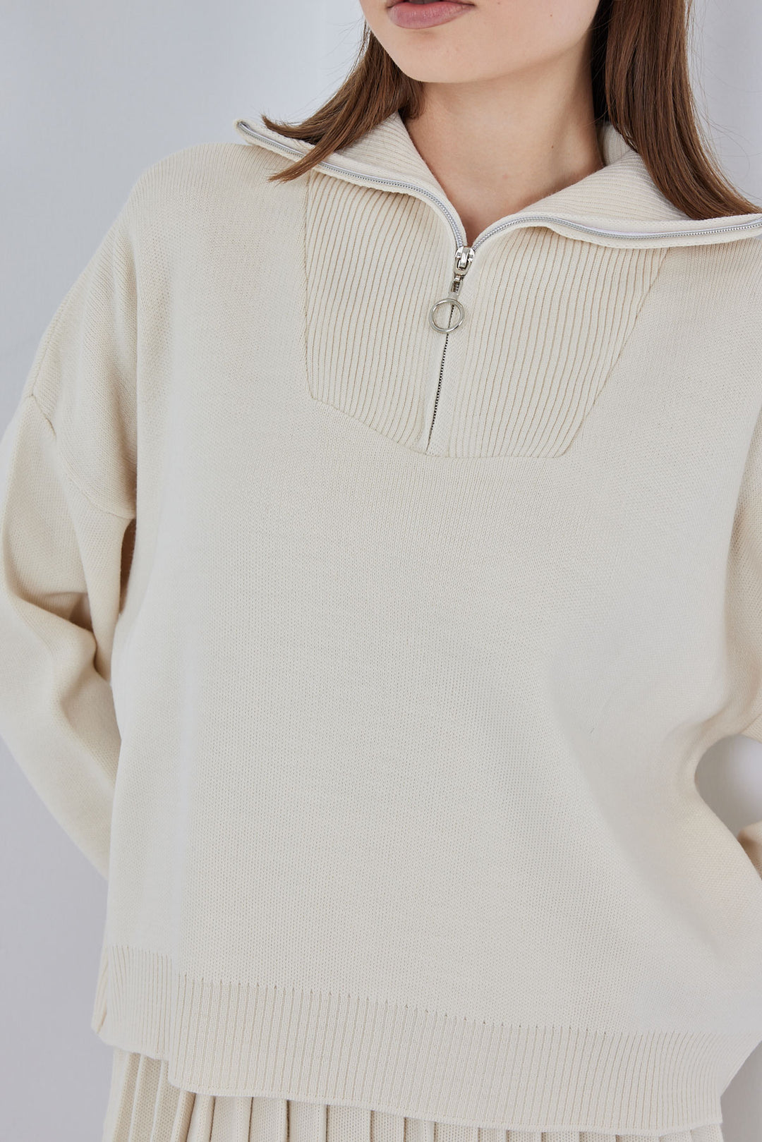 BGD Women Women's Sweater Skirt Set 15938 - Ecru - Burnley