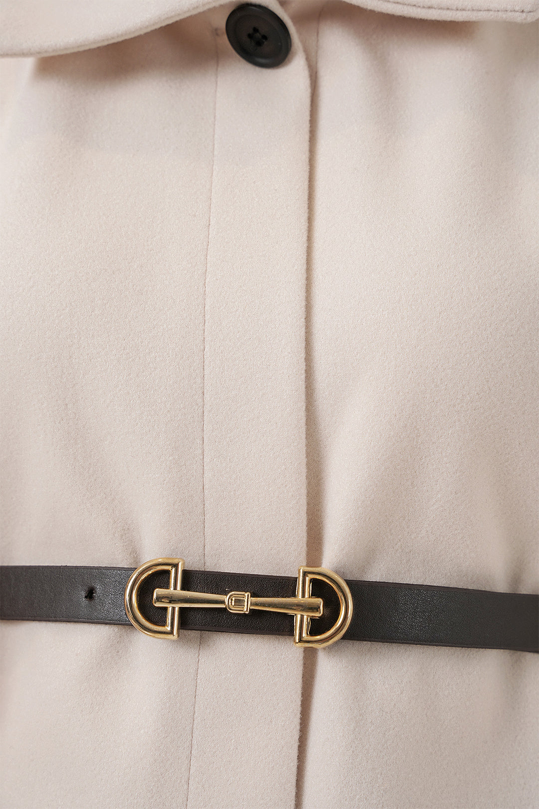 BGD Women Women's Belted Cape Coat 9170 - Cream - Kamp-Lintfort