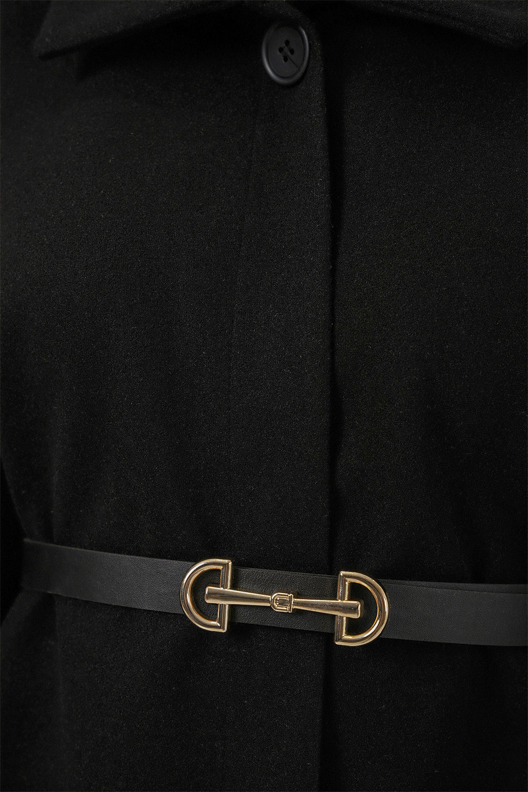 BGD Women Women's Belted Cape Coat 9170 - Black - McAllen