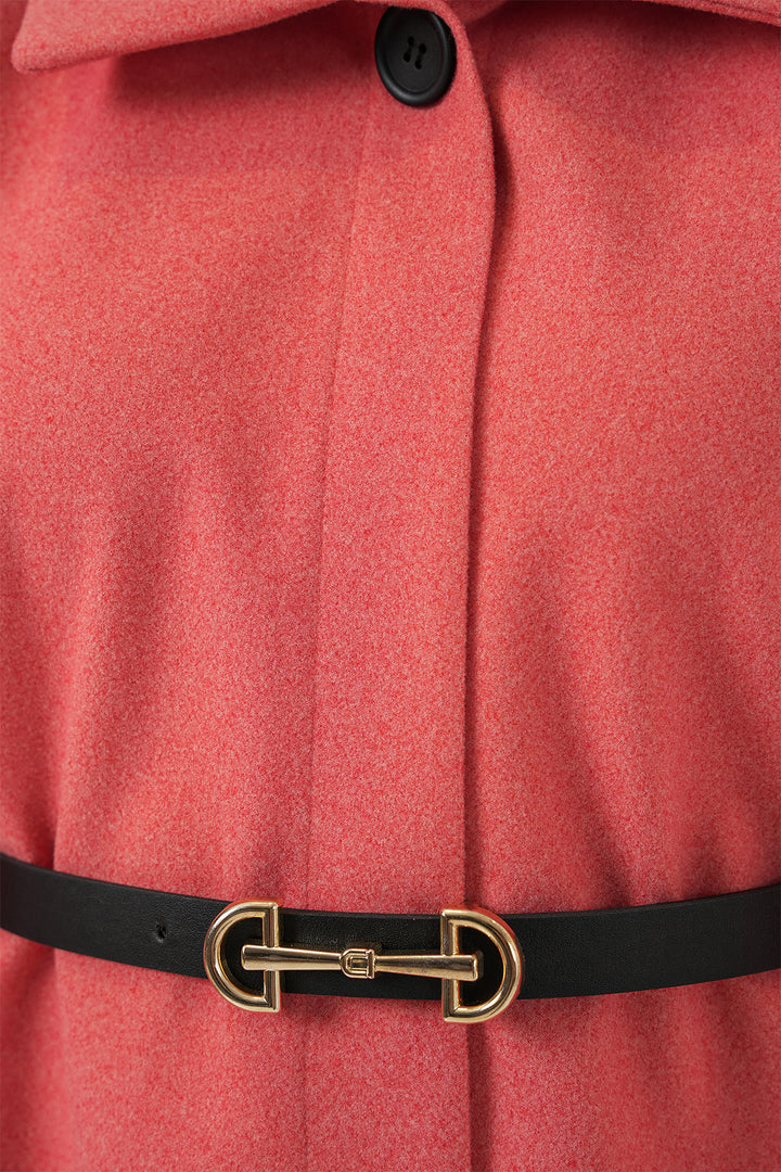 BGD Women Women's Belted Cape Coat 9170 - Salmon - Castrop-Rauxel