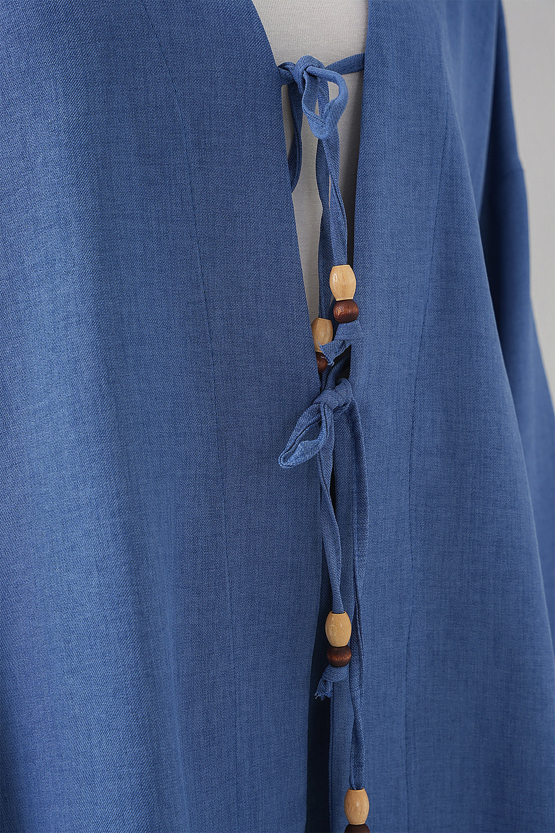 BGD Women Women's Linen Kimono Set 6727 - Indigo - Mesa