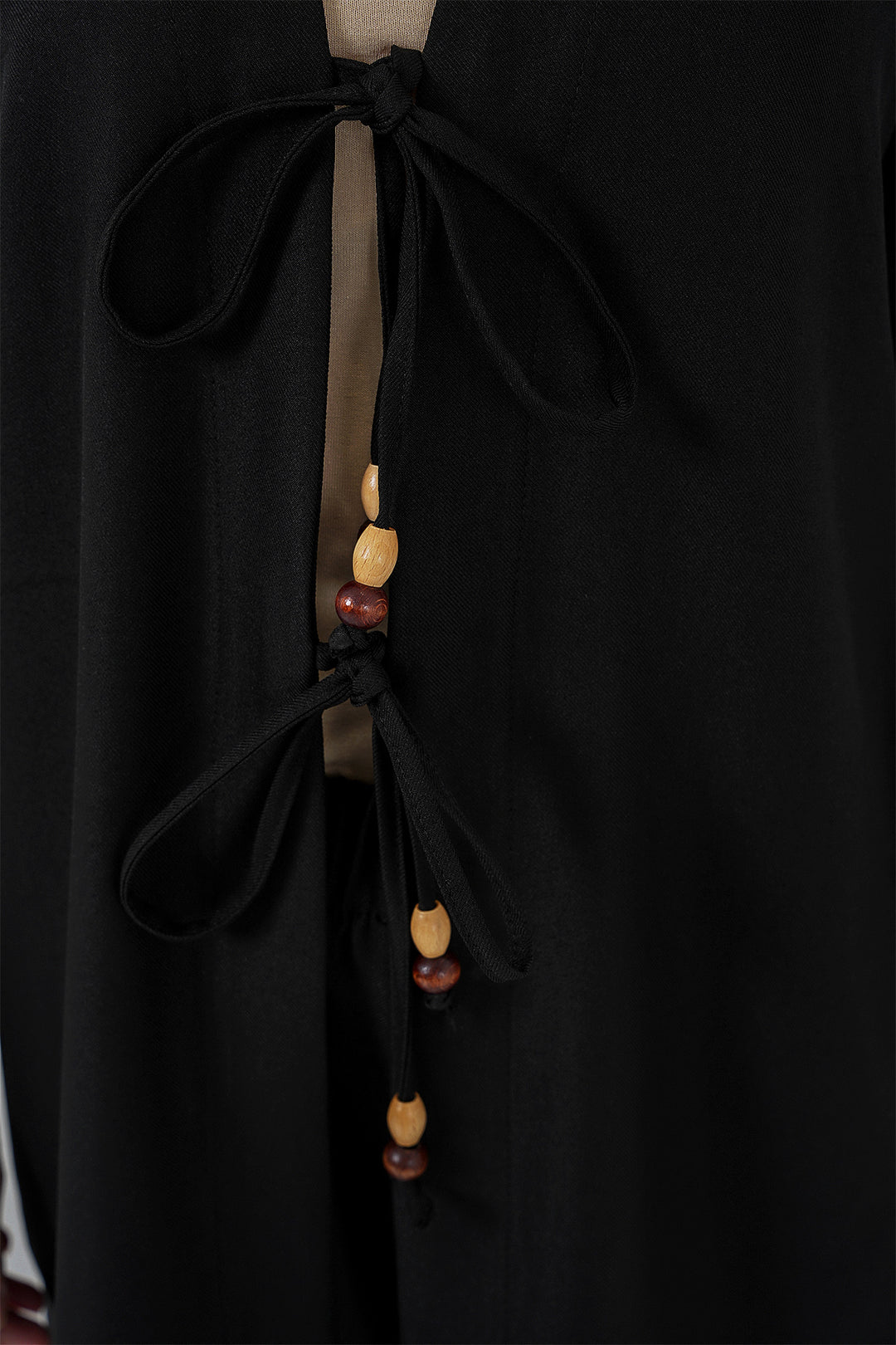 BGD Women Women's Linen Kimono Set 6727 - Black - Lausanne