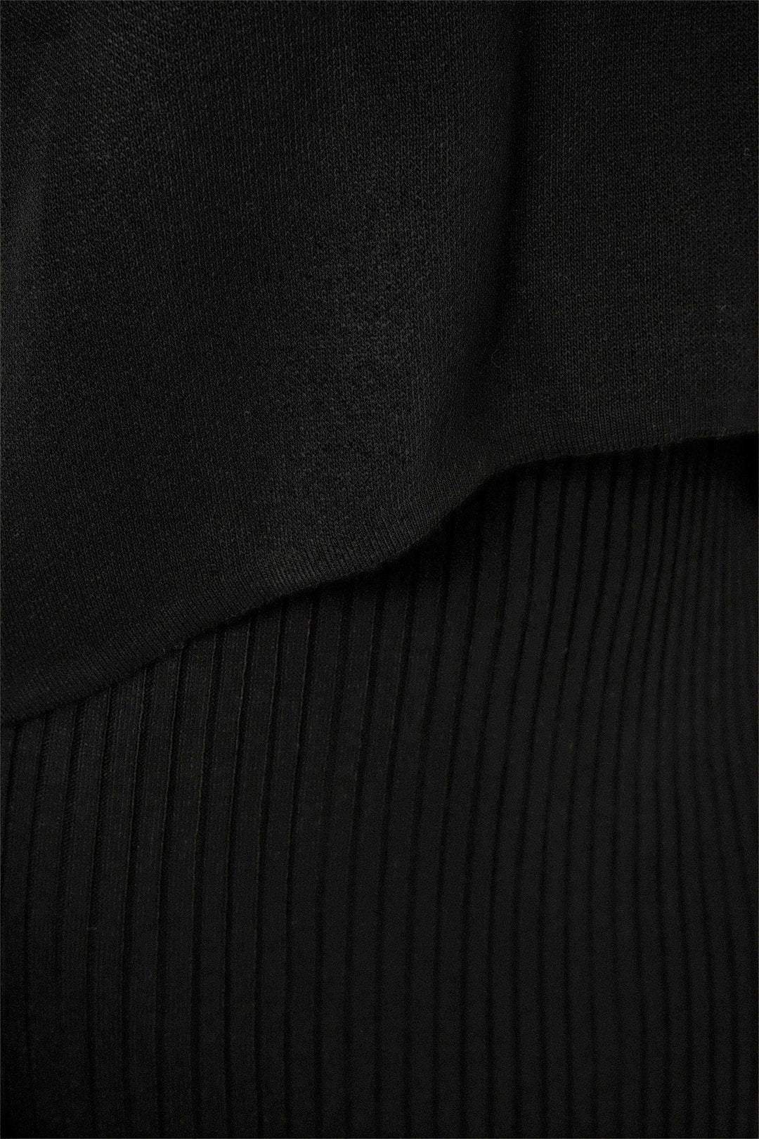 BGD Women Woman Short Sweater Dress 15958 - Black - Düsseldorf