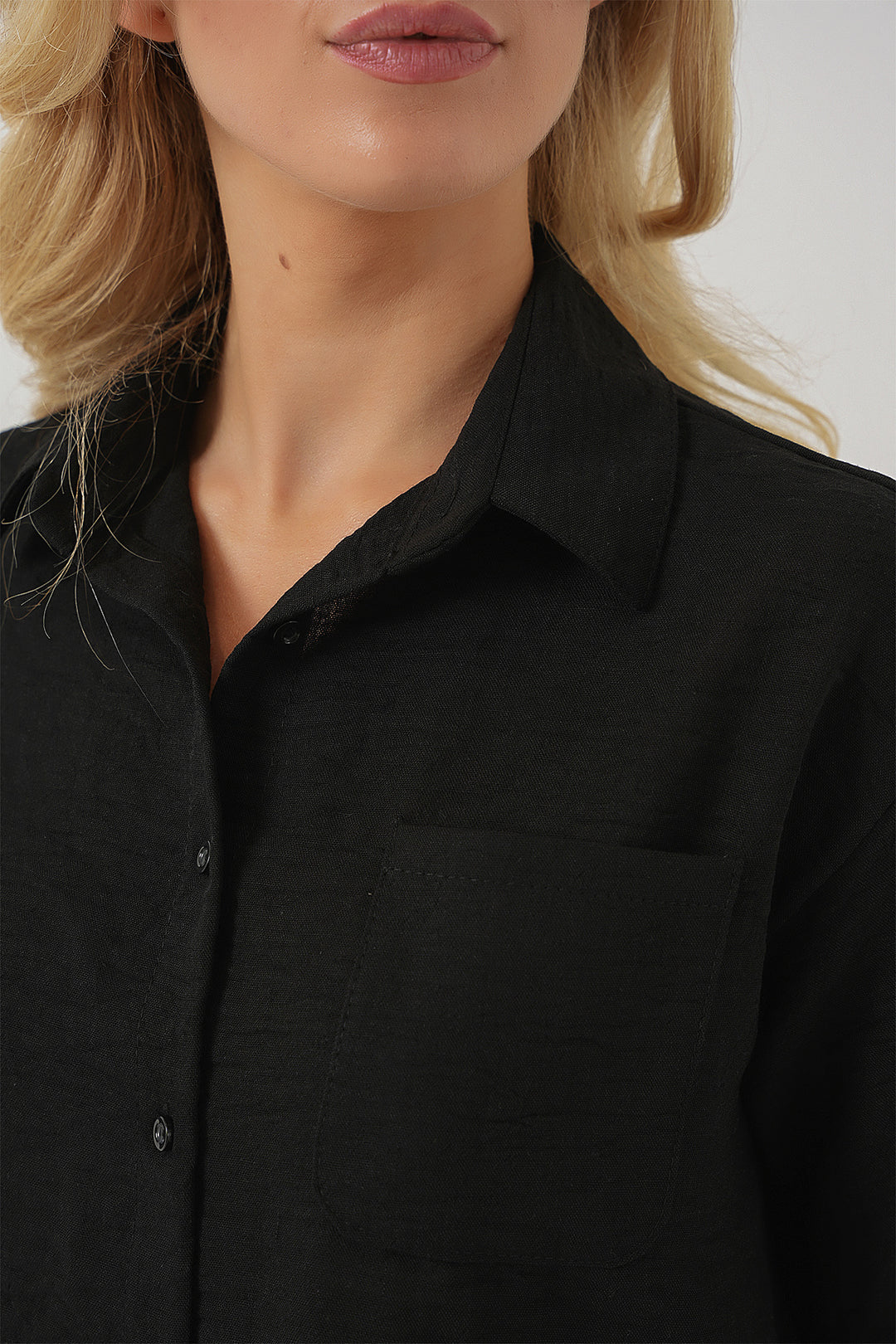 BGD Women Women's Short Sleeve Crop Top 20341 - Black - Maspalomas