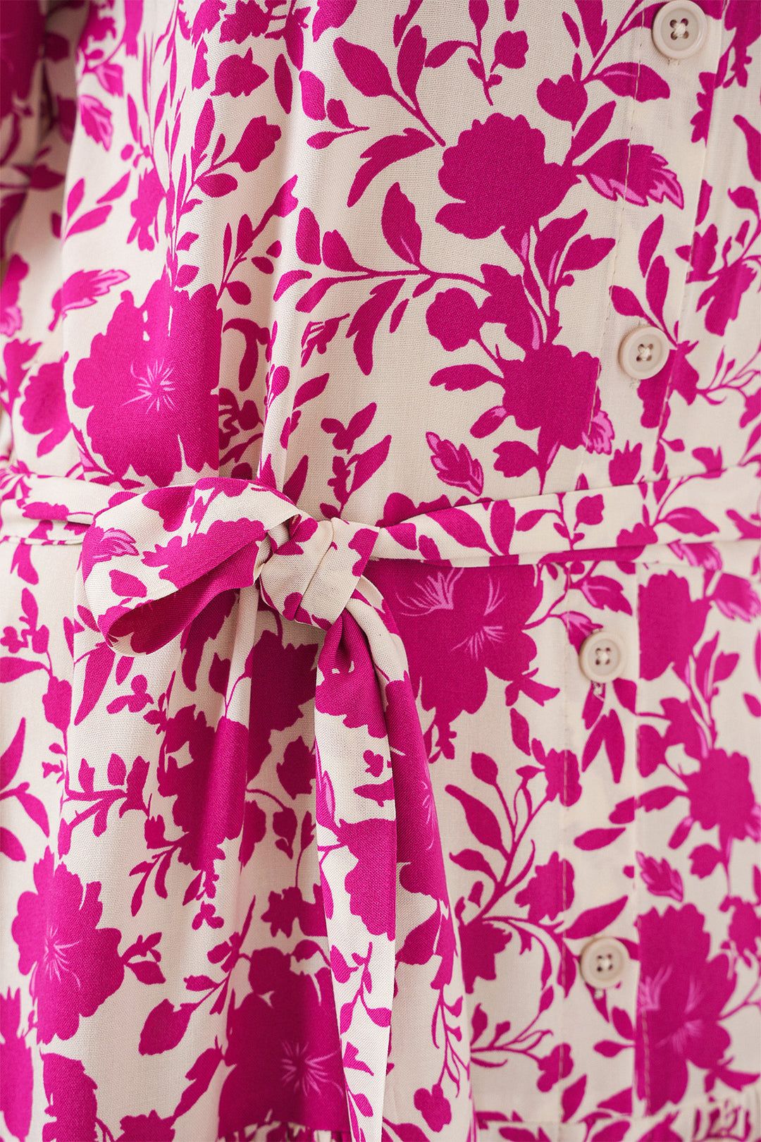 BGD Women Woman Short Sleeve Patterned Dress 2560 - Fuchsia - Columbia