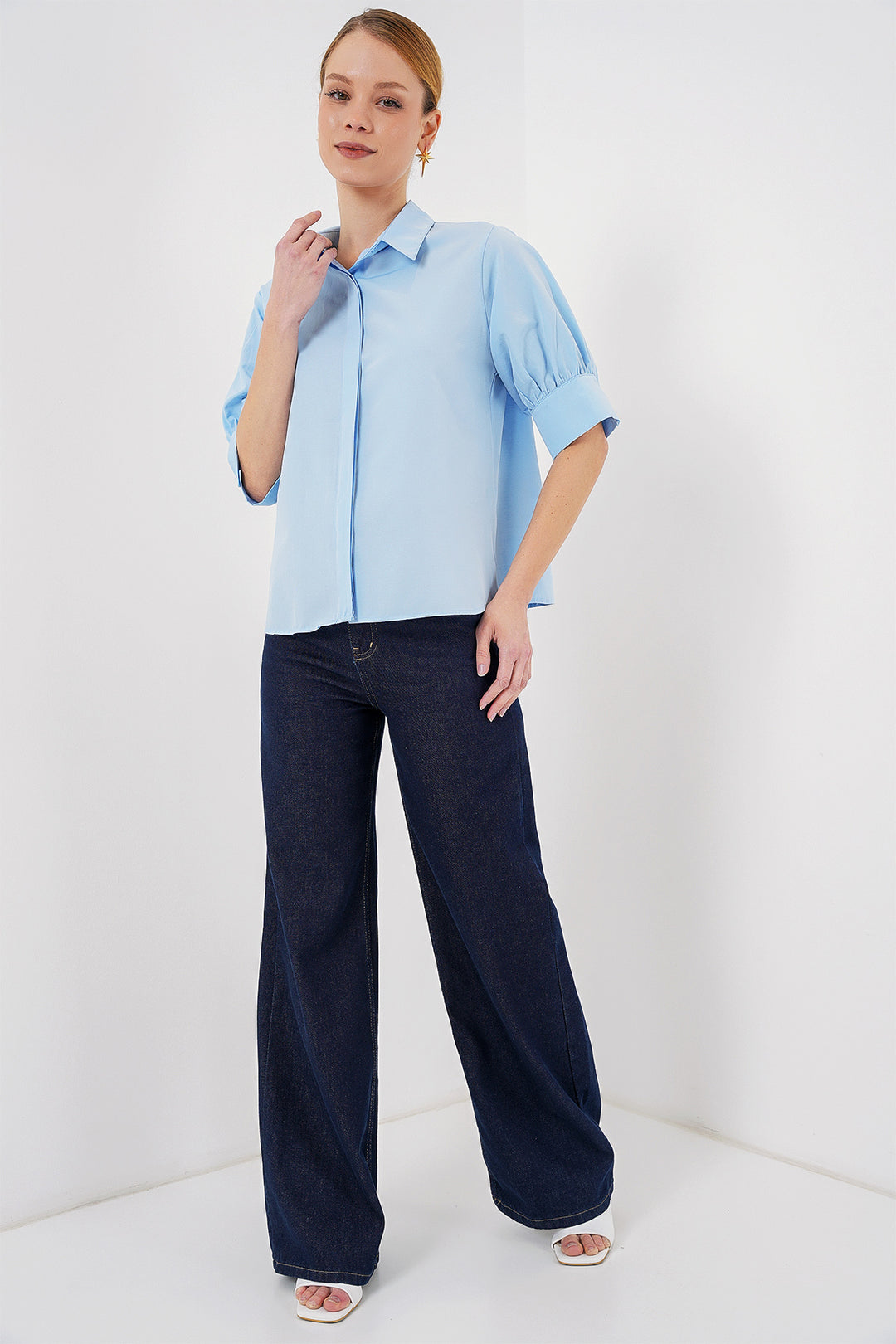 BGD Women Women's Short Sleeve T-Shirt 20312 - Blue - Mâcon