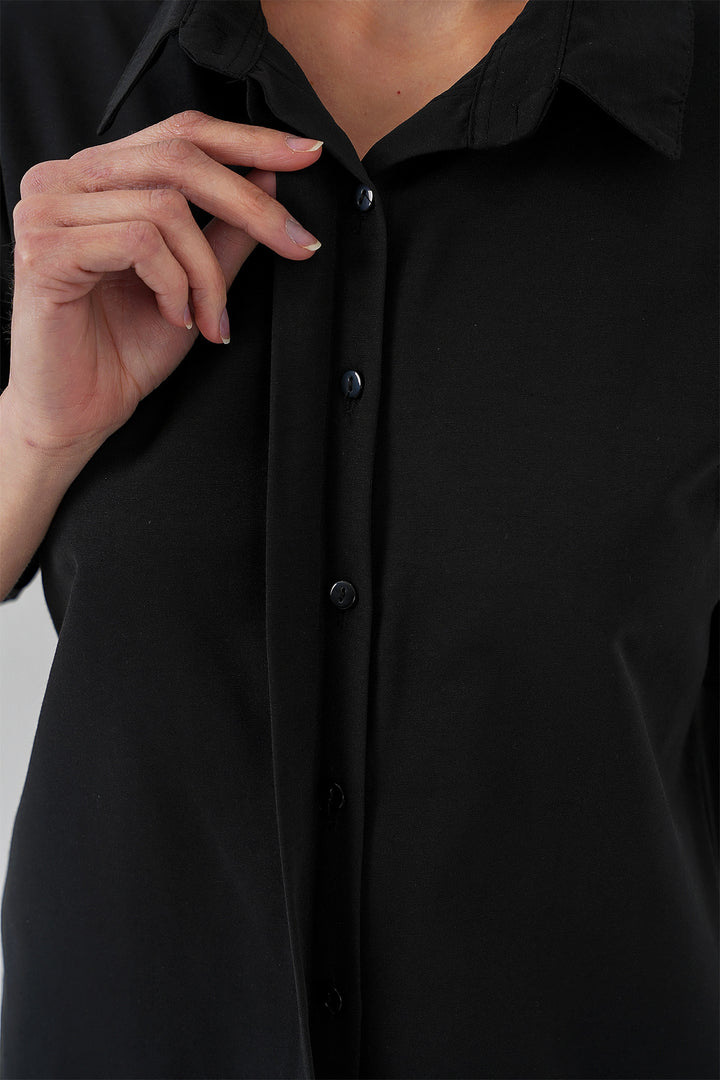BGD Women Woman Short Sleeve Shirt 20312 - Black - Bastia