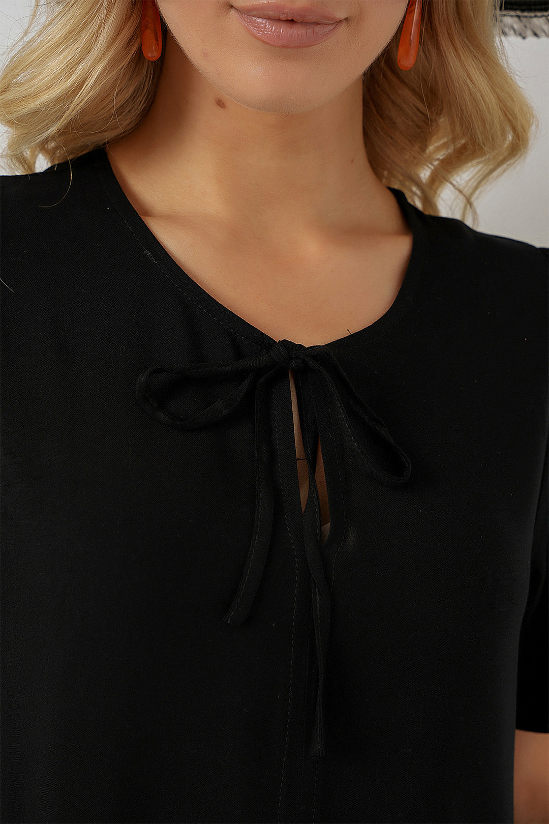 BGD Women Woman Short Sleeve Short Dress 2554 - Black - Appleton
