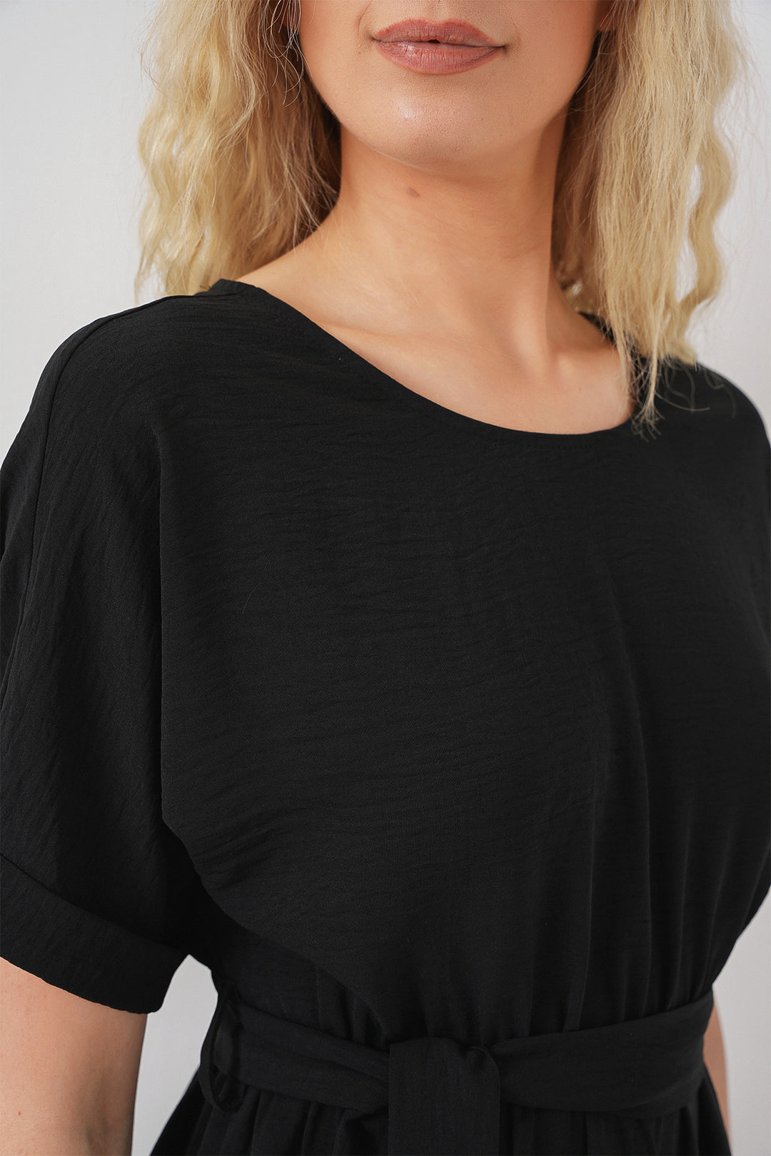 BGD Women Women's Short Sleeve Mini Dress 2572 - Black - Halberstadt