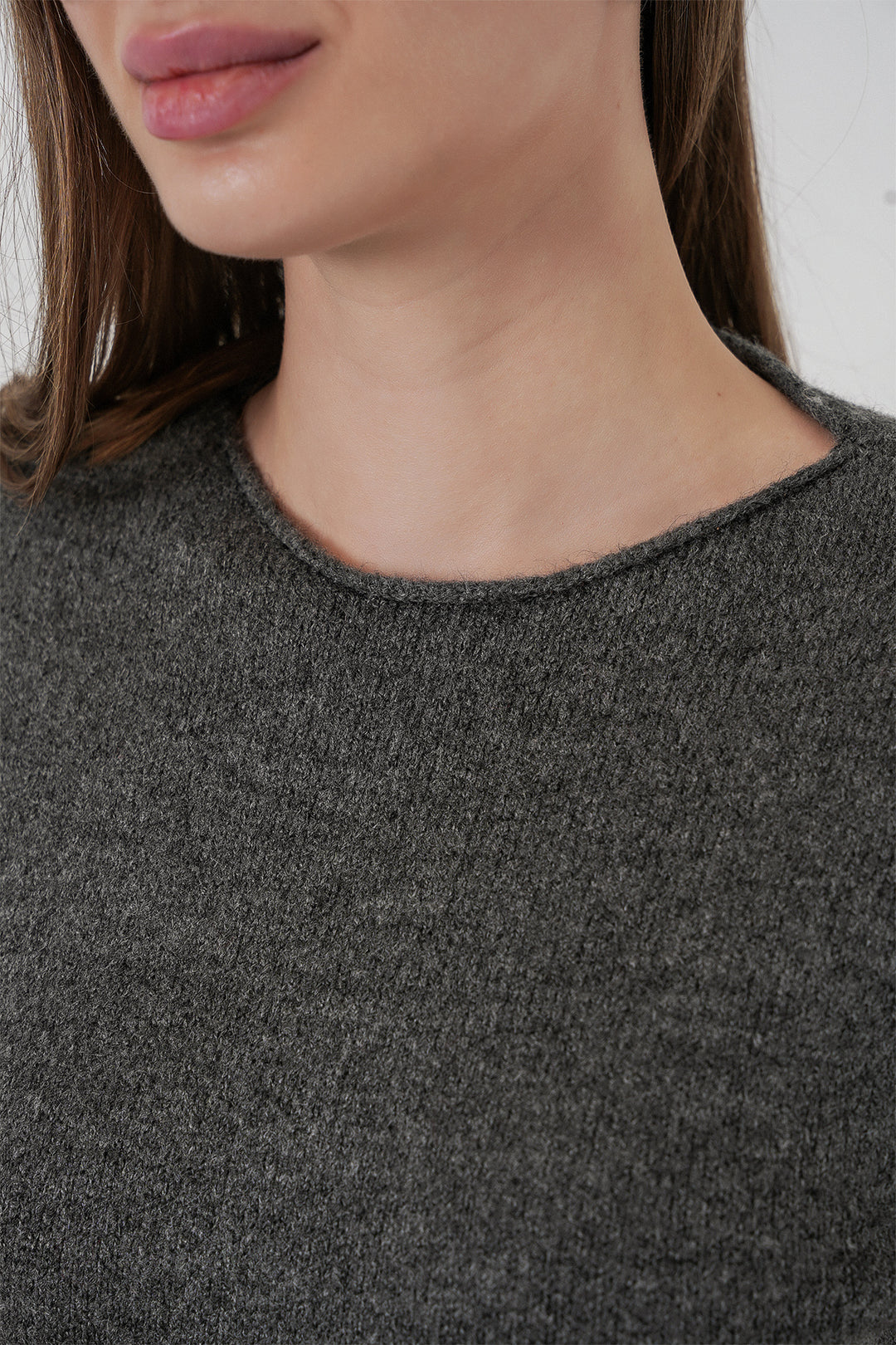 BGD Women Women's Short Sleeve Knit Dress 15950 - Anthracite - San Luis