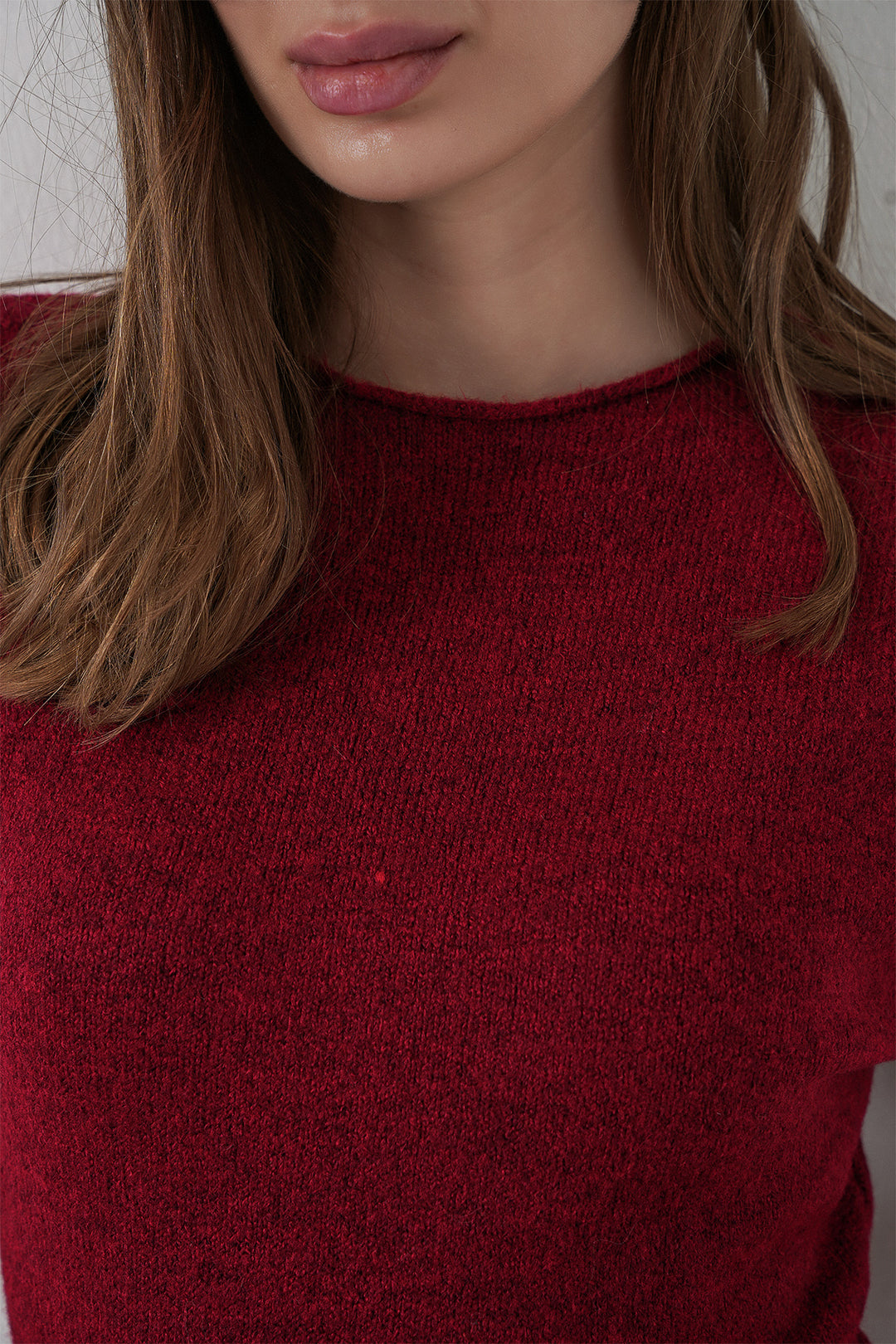 BGD Women Women's Short Sleeve Knit Dress 15950 - Burgundy - Nancy