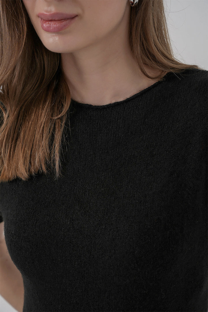 BGD Women Women's Short Sleeve Knit Dress 15950 - Black - Tooele