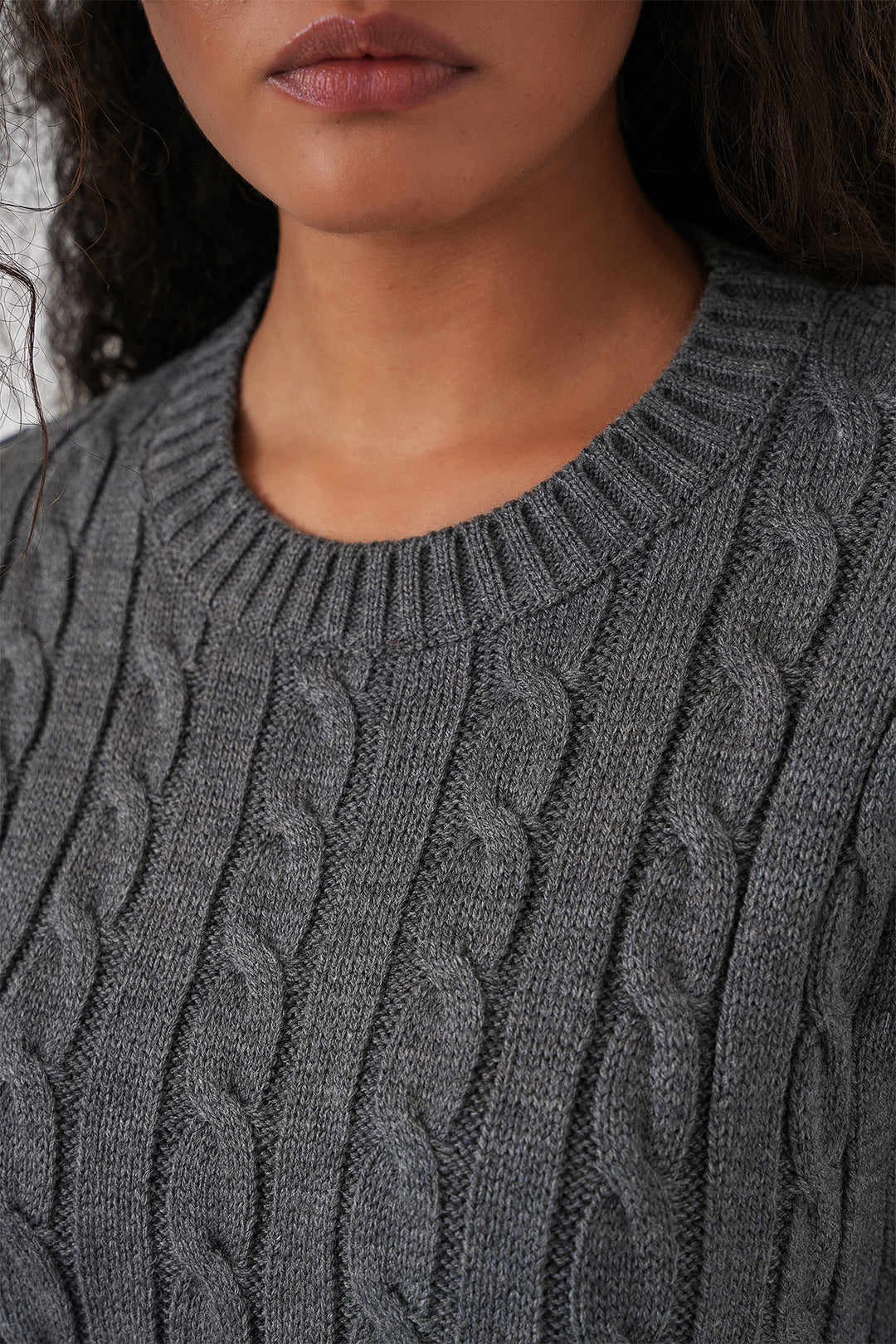 BGD Women Woman Short Knit Dress 15943 - Anthracite - Basildon