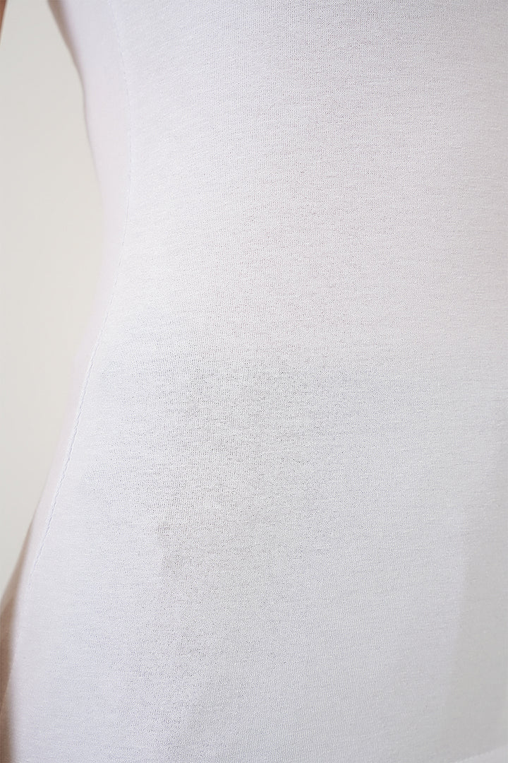 BGD Women Women's Sleeveless Bodysuit 4347 - White - Fareham