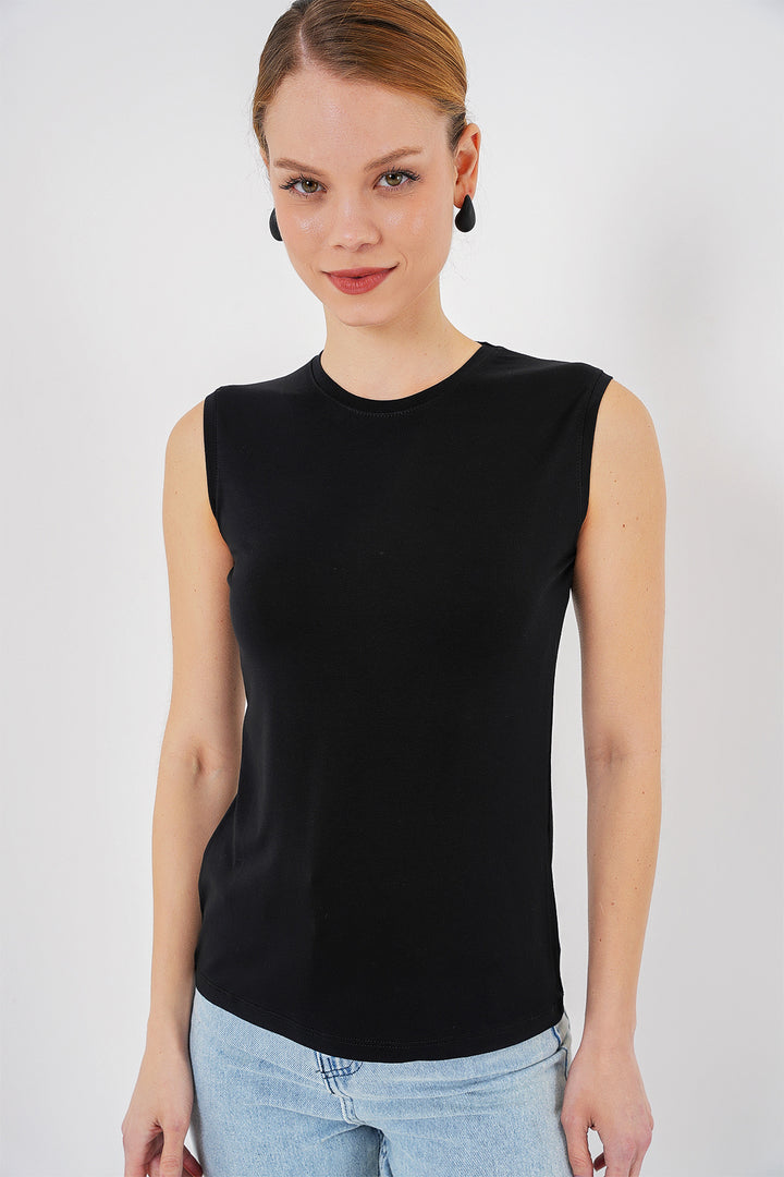 BGD Women Women's Sleeveless Bodysuit 4347 - Black - Darwin