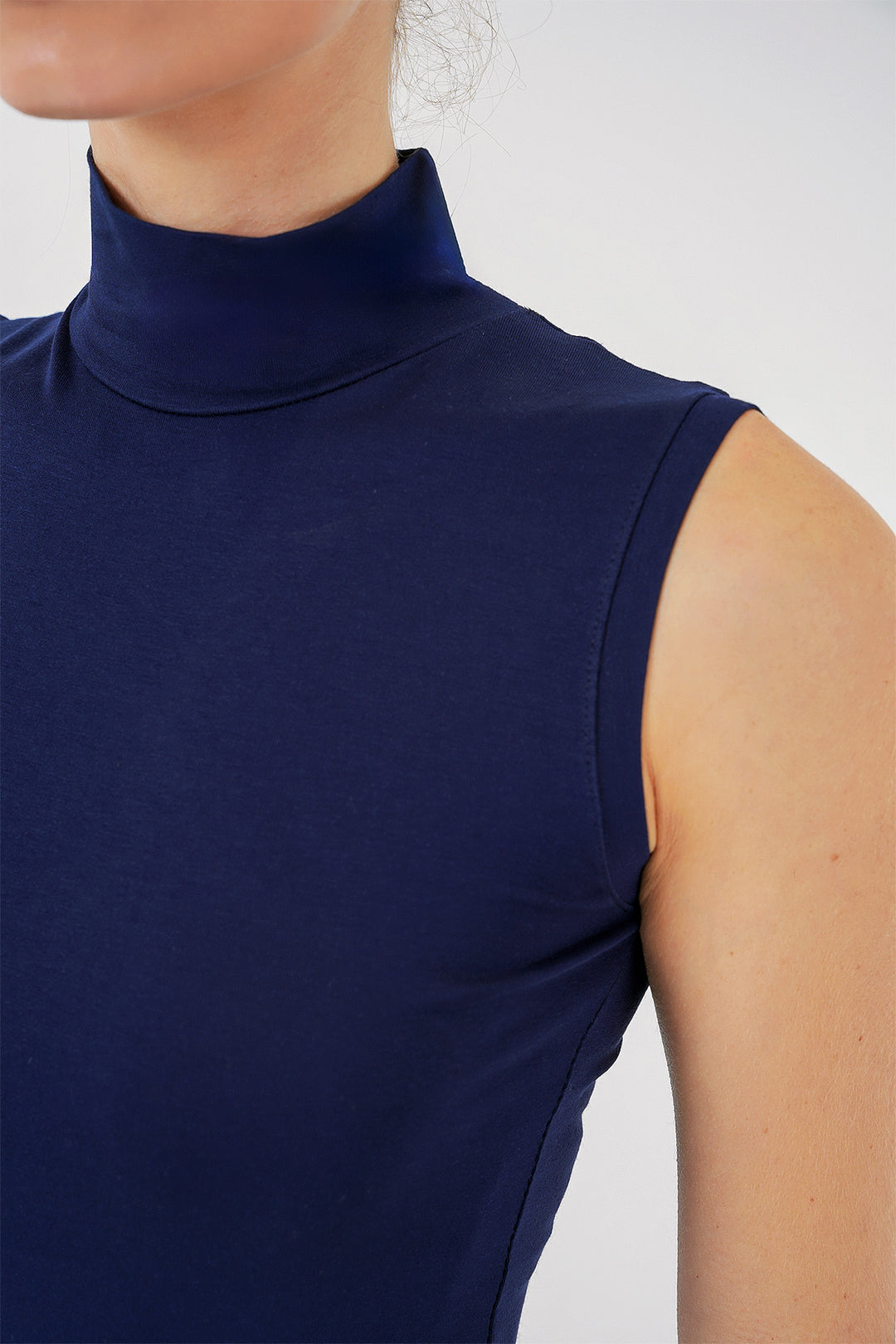 BGD Women Women's Sleeveless Bodysuit 4348 - Navy Blue - Grimsby