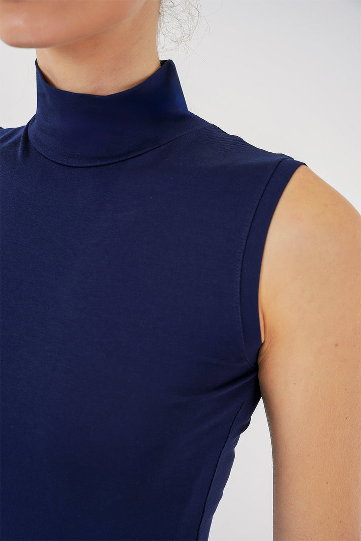 BGD Women Women's Sleeveless Bodysuit 4348 - Navy Blue - Grimsby