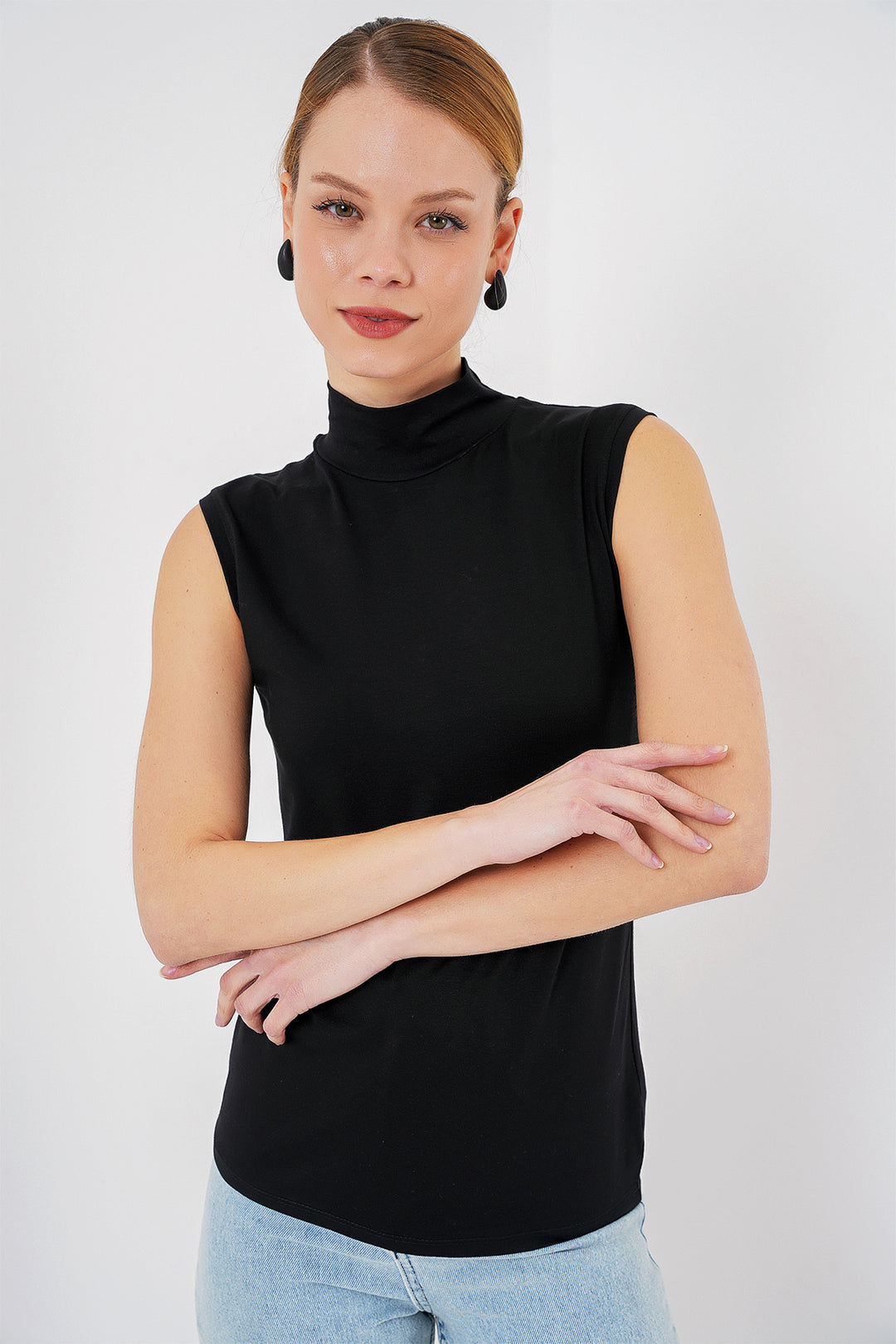 BGD Women Women's Sleeveless Bodysuit 4348 - Black - Sinsheim