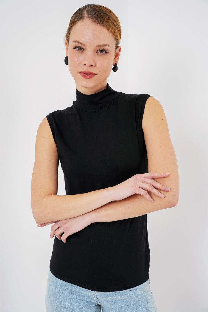 BGD Women Women's Sleeveless Bodysuit 4348 - Black - Sinsheim
