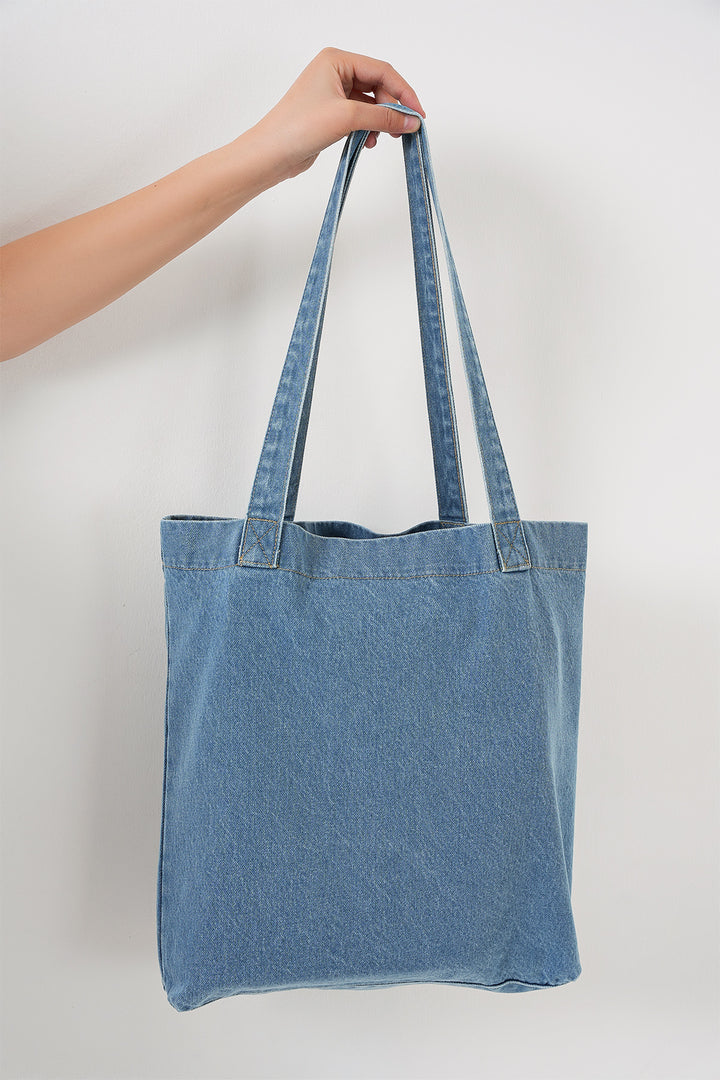 BGD Women Woman Denim Shoulder Bag 010184 - Blue - Vitoria-Gasteiz