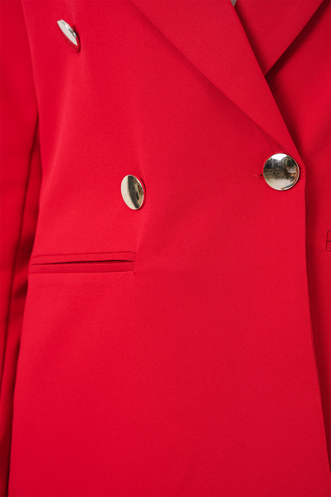 BGD Women Women's Wrap Neck Blazer Jacket 0722 - Red - Yajalón