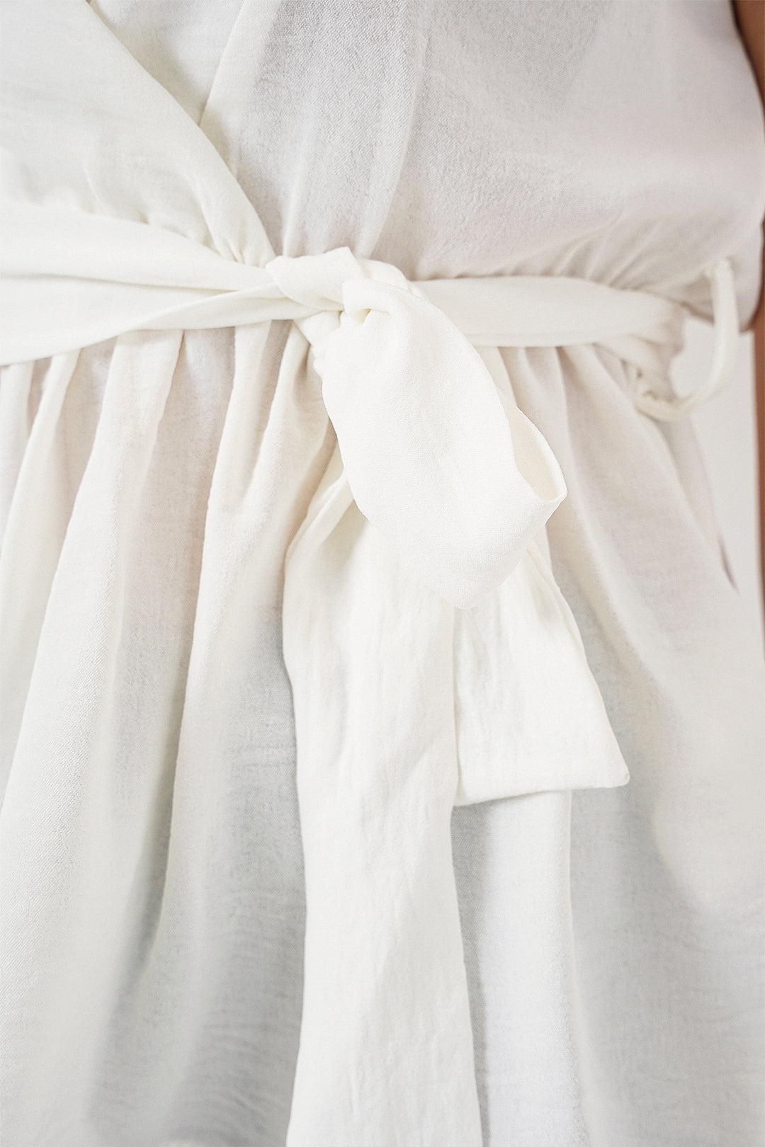 BGD Women Women's Wrap Neck Sleeveless Blouse 966 - White - Pearland