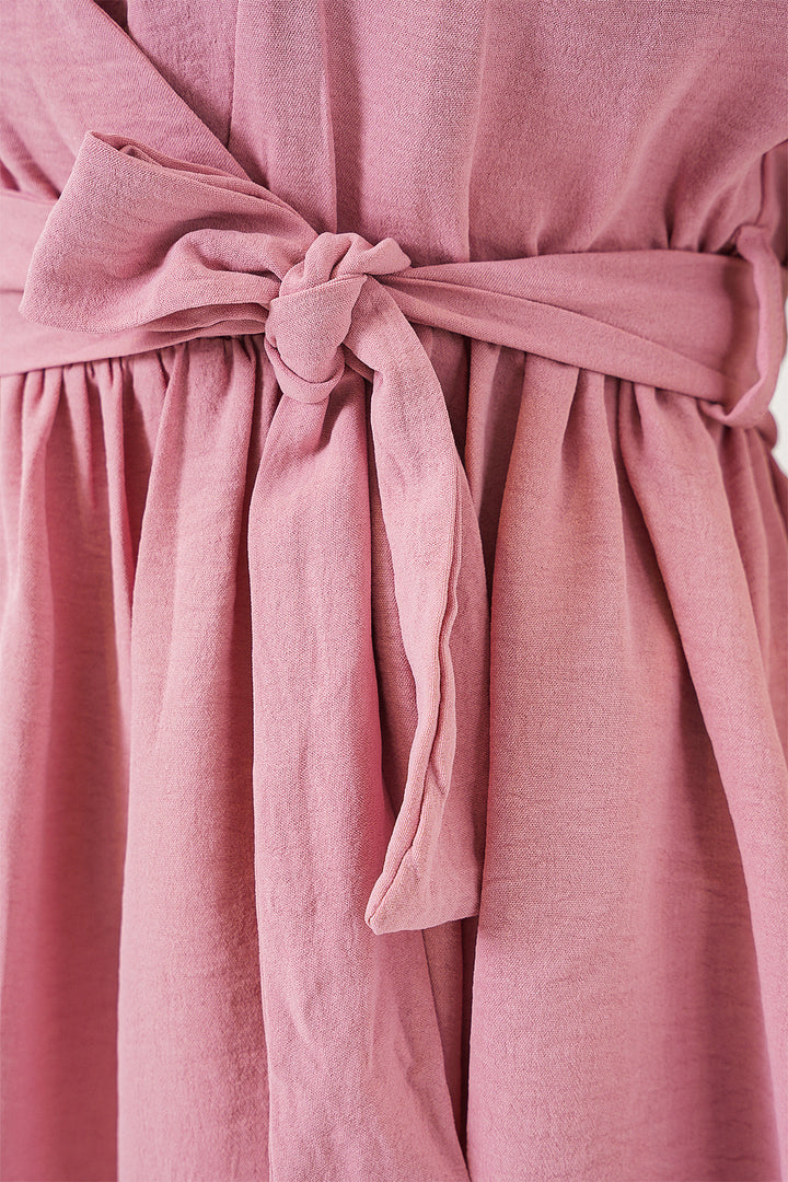 BGD Women Women's Wrap Neck Sleeveless Blouse 966 - Powder - Clondalkin