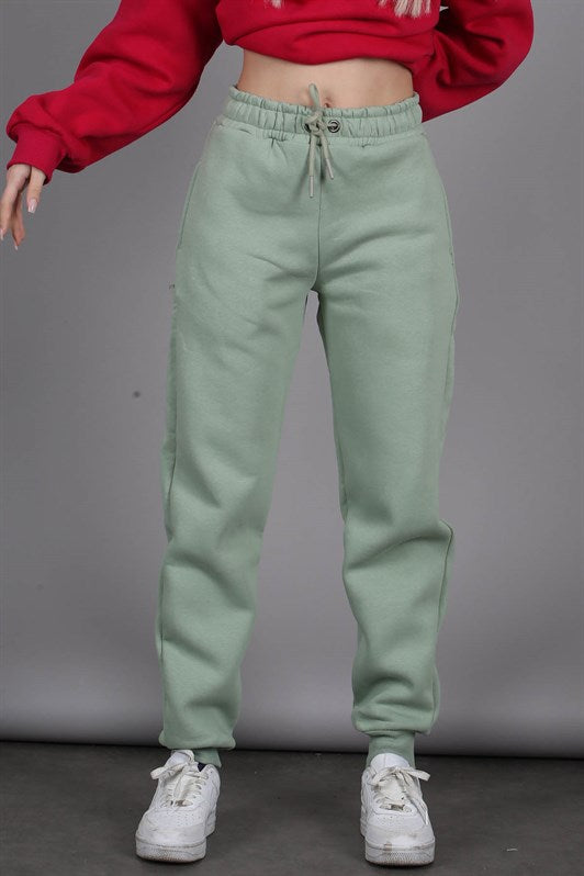 MDX Woman Mint Green Elastic Waistband Sweatpants MG1568 - Coventry