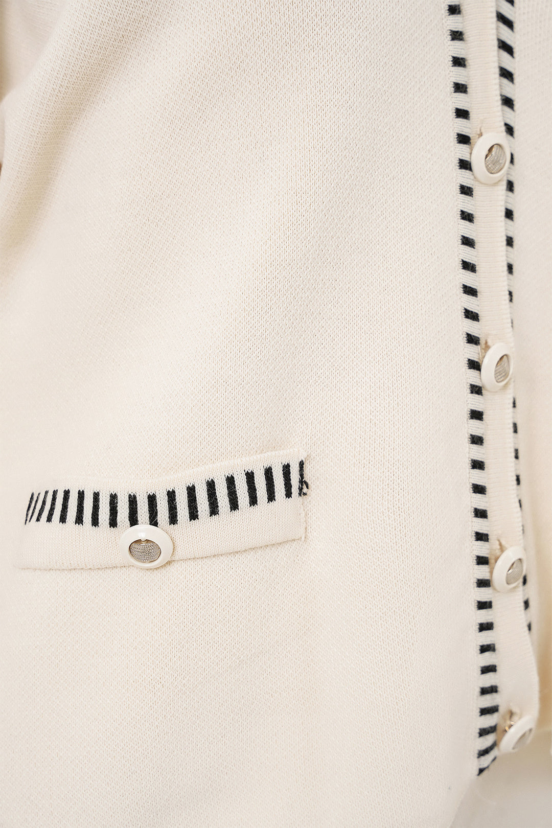 BGD Women Woman Embroidered Knit Cardigan Pants Set 15963 - Ecru - Concord