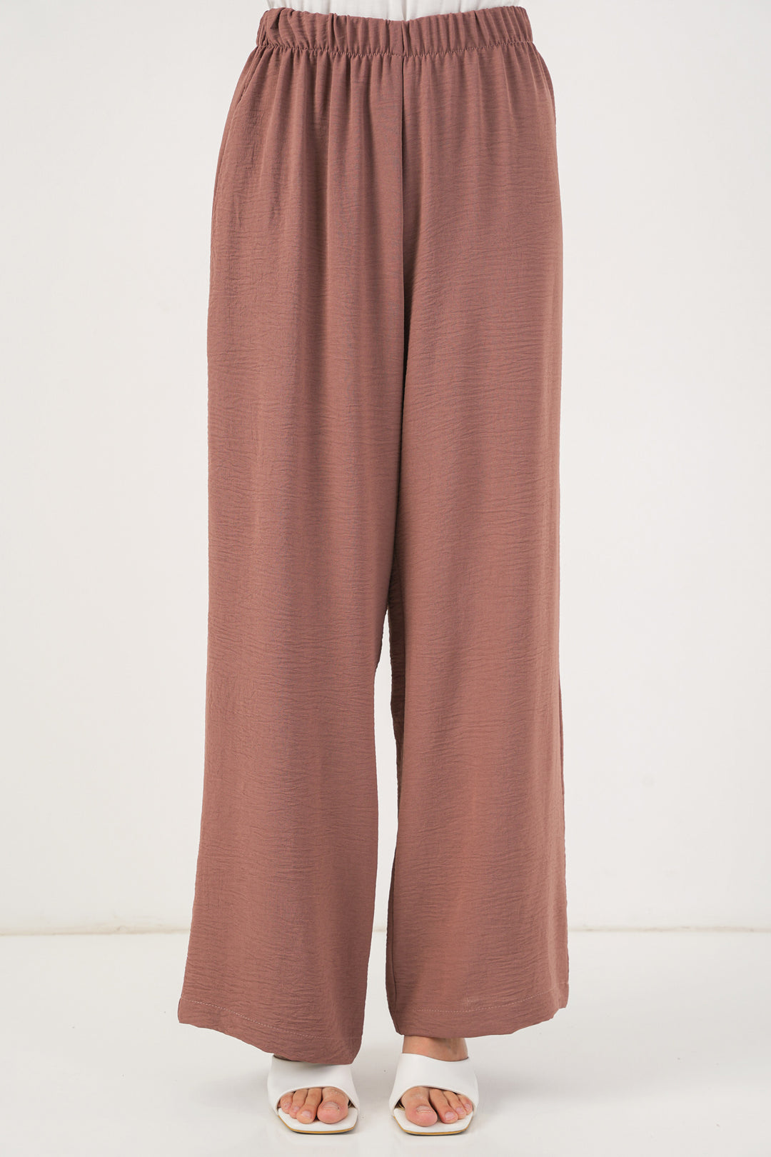 BGD Women Women's Front Lace Tunic Pants Set 6744 - Light Pink - Delano