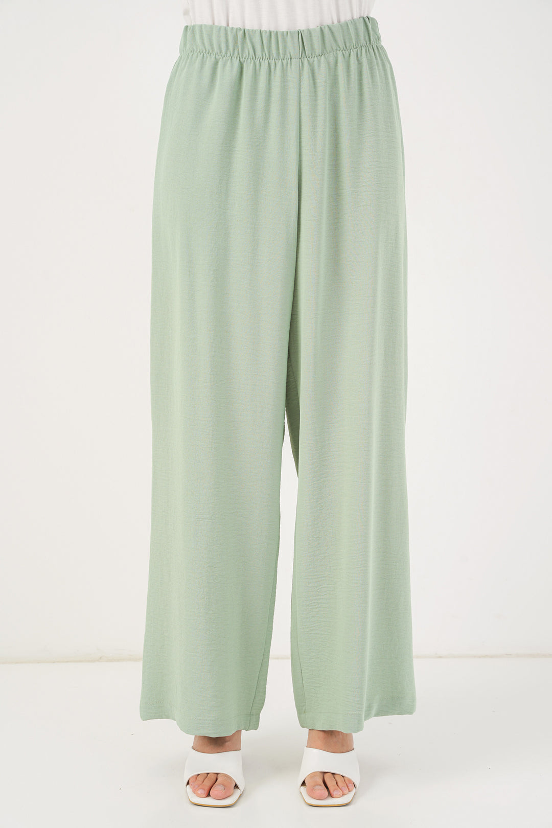 BGD Women Women's Front Lace-Up Tunic Pants Set 6744 - Mint - Dún Dealgan