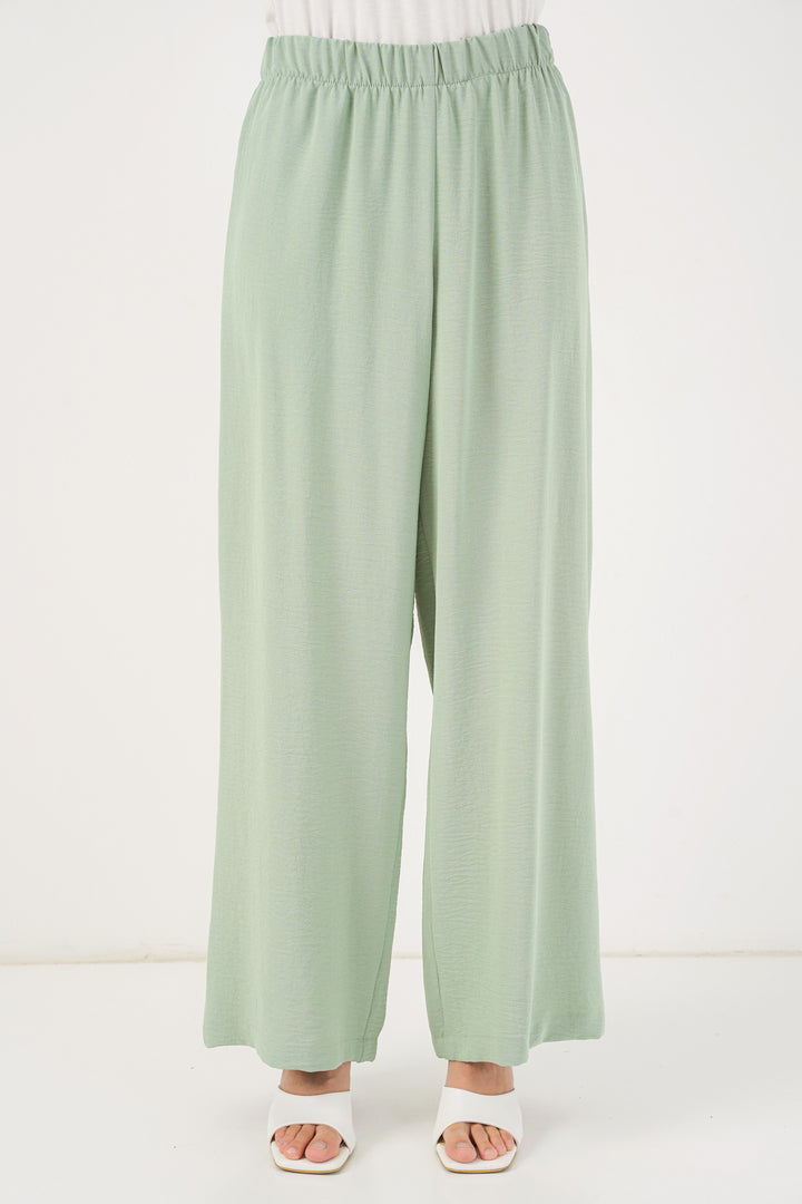 BGD Women Women's Front Lace-Up Tunic Pants Set 6744 - Mint - Dún Dealgan