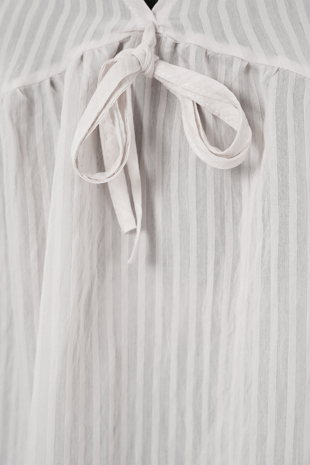 BGD Women Woman Front Laced Long Sleeve Blouse 946 - Ecru - Cary