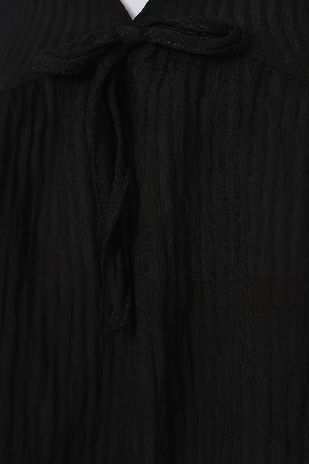 BGD Women Woman Front Laced Long Sleeve Blouse 946 - Black - Poitiers