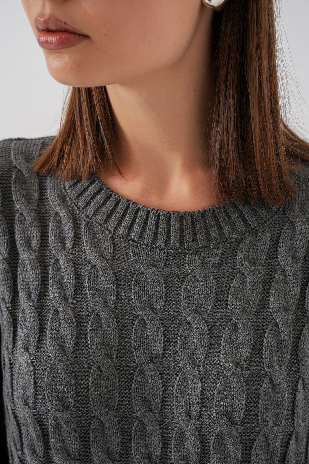 BGD Women Woman Braided Long Tiko Dress 15944 - Anthracite - Bangor