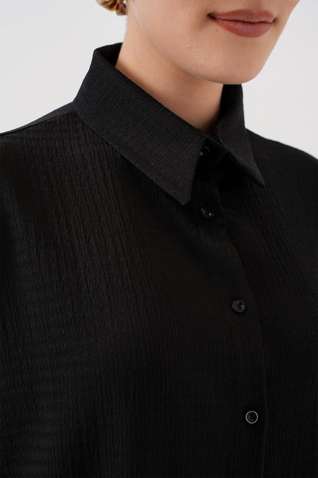 BGD Women Woman Knitted Hijab Top and Bottom Set 6711 - Black - Warner Robins