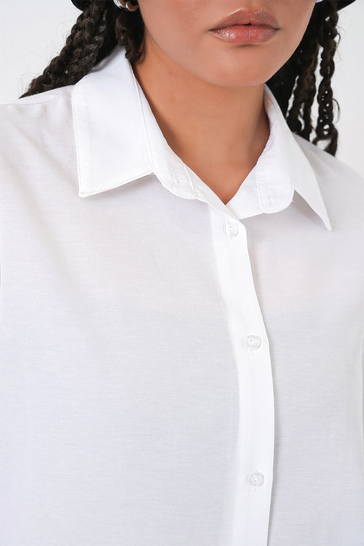 BGD Women Women's Oversize Basic T-Shirt 20349 - White - Frankenthal