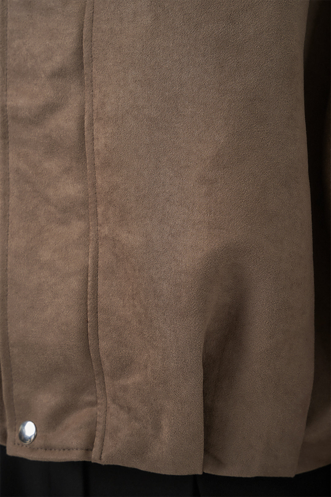 BGD Women Women's Oversize Suede Jacket 1055 - Dark Khaki - Orpington