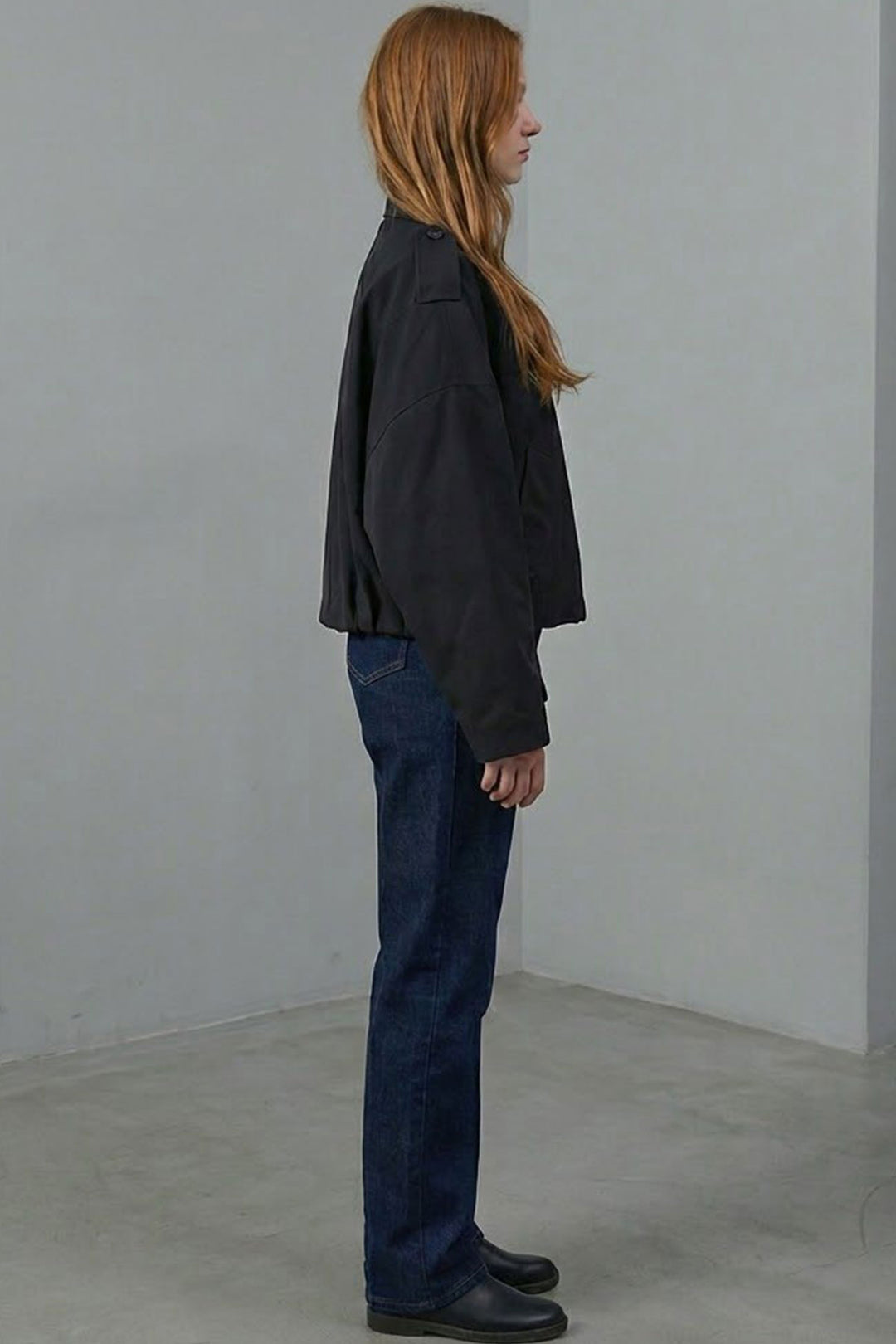 BGD Women Kadın Oversize Kısa Ceket 0732 - Siyah - Saarbrücken