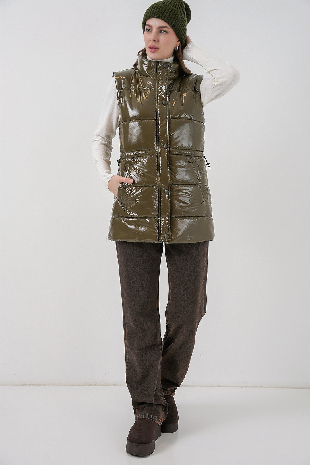 BGD Women Woman Bright Inflatable Vest 5218 - Khaki - Roeselare