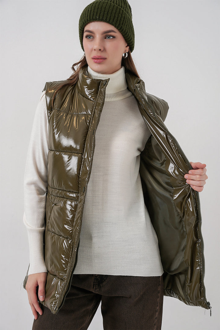 BGD Women Woman Bright Inflatable Vest 5218 - Khaki - Roeselare