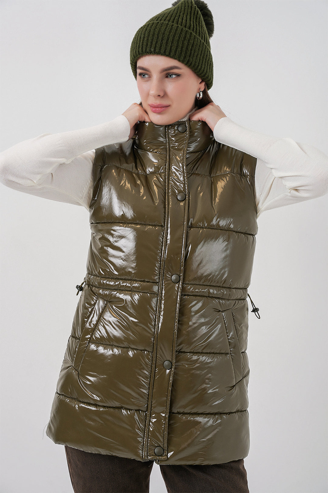 BGD Women Woman Bright Inflatable Vest 5218 - Khaki - Roeselare