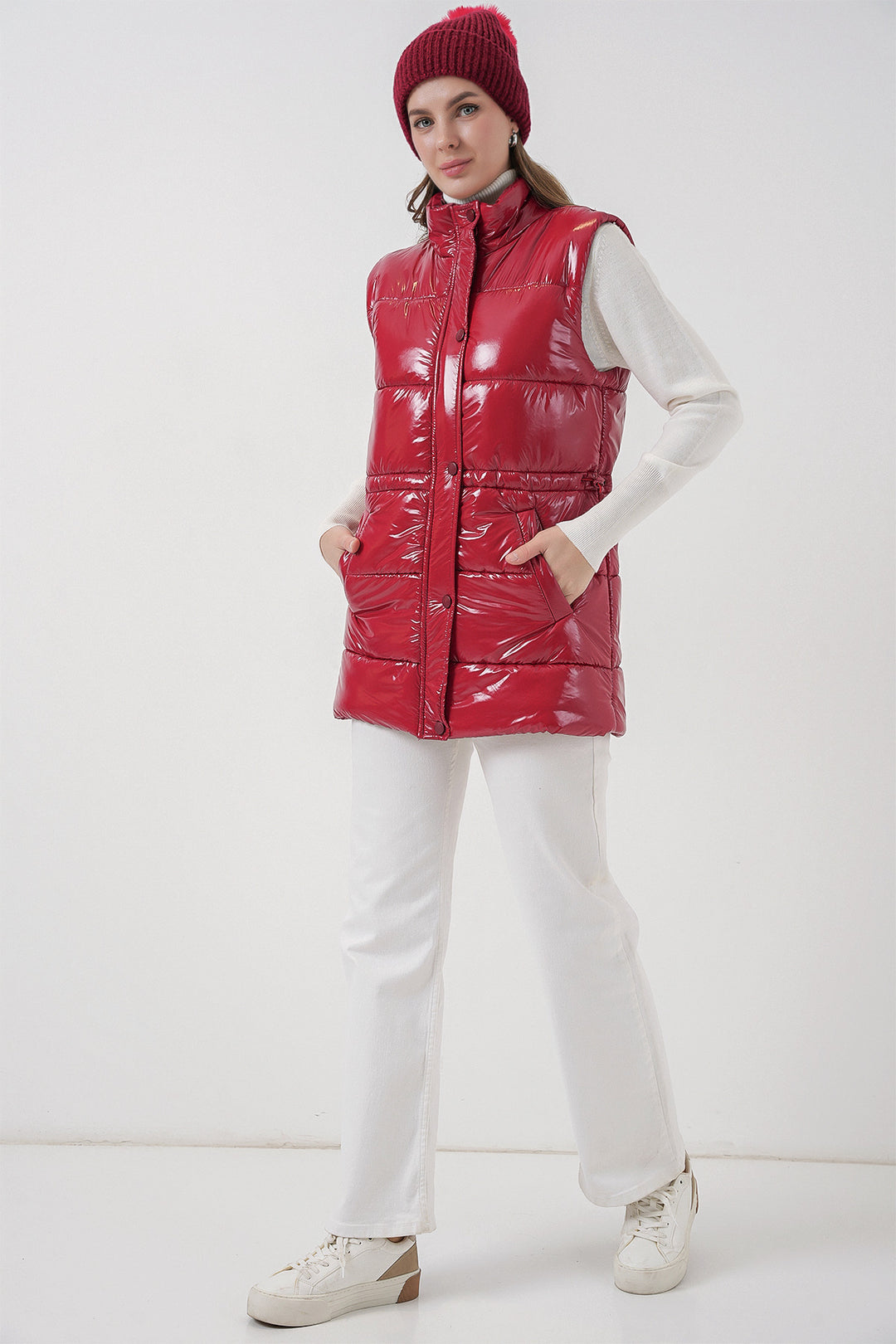 BGD Women Woman Bright Inflatable Vest 5218 - Red - Taunton
